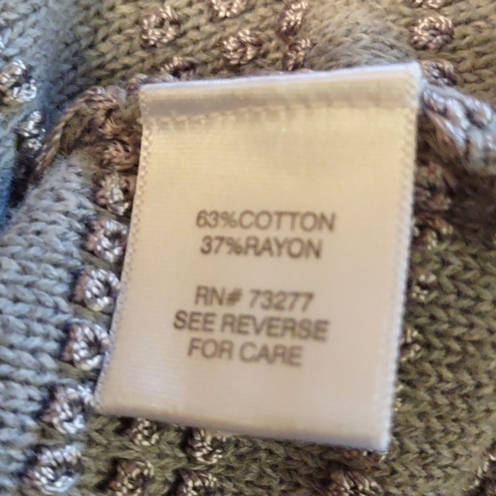 Dana Buchman Women's Size‎ S Classic Gray Top asymmetrical neck cotton blend - Picture 6 of 7
